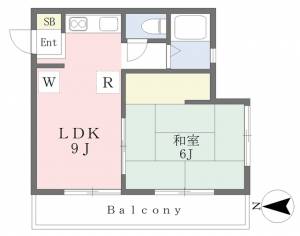 シャトル北久米Ⅰ 201の間取り画像