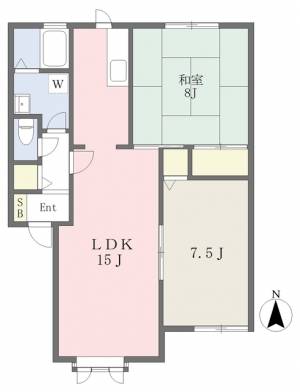 ディアス東山 102の間取り画像