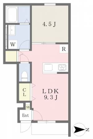 ＥＡＲＬ’Ｓ　ＣＯＵＲＴ古川 103の間取り画像