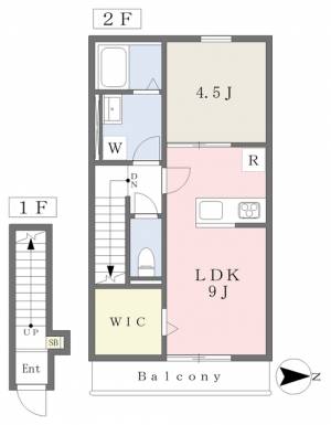 ＥＡＲＬ’Ｓ　ＣＯＵＲＴ古川 203の間取り画像