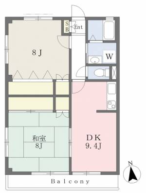 コーポ市坪 103の間取り画像