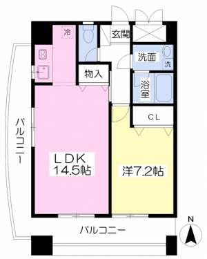 エクセルコートⅡ 1105の間取り画像