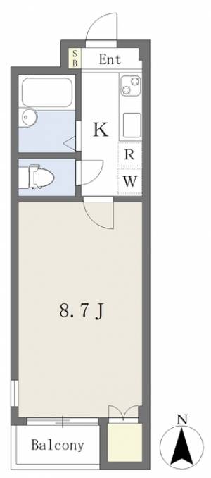 ＹＭマンション 203の間取り画像