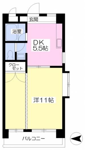 あかつきマンション 402の間取り画像