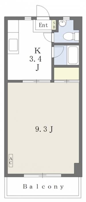 第１０グリーンハイツ 403の間取り画像