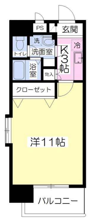 グリーンハイツ柳井町 201の間取り画像