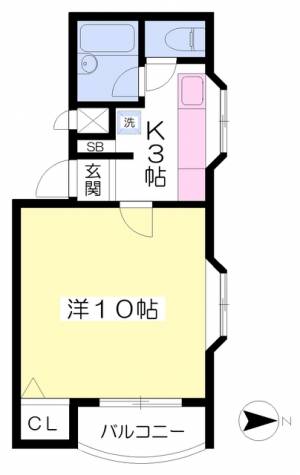 アリスト泉町 302の間取り画像