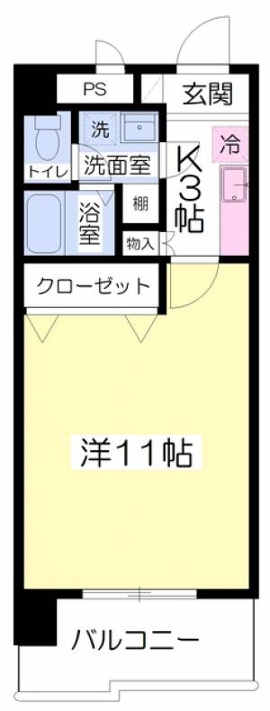 グリーンハイツ柳井町 403の間取り画像