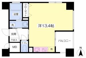 グラン榎町 403の間取り画像