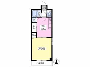 ロイヤルビラ歩行町 303の間取り画像