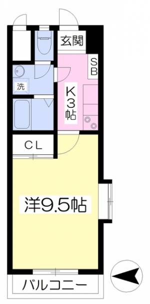 ハーモニーコート 310の間取り画像