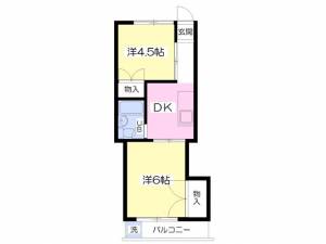 中塚マンション 202の間取り画像