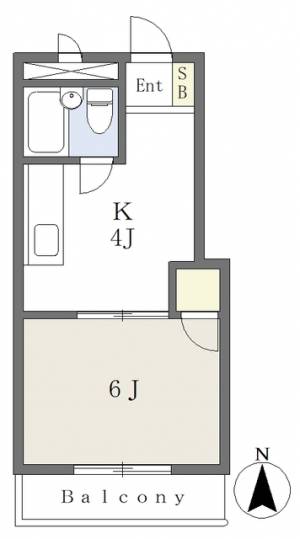 コーポ亀岡 307の間取り画像