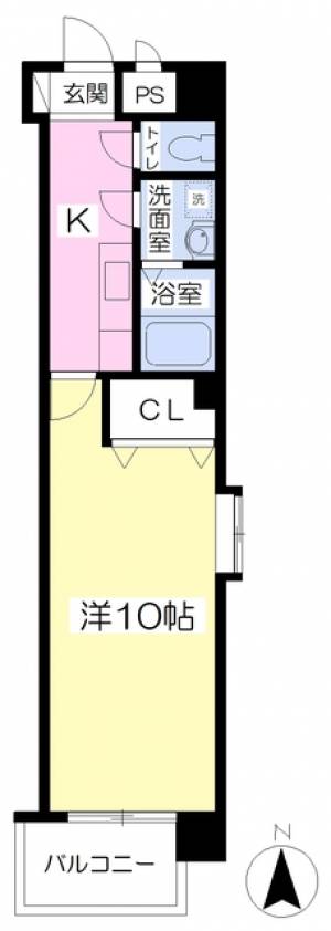 アービア永木 407の間取り画像