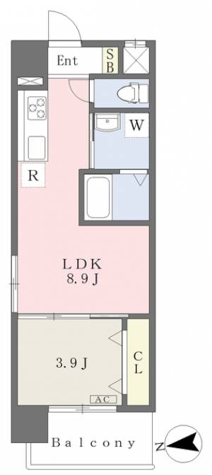 ＭＡＹＦＡＩＲ　ＫＩＹＯＭＡＣＨＩ　ＰＲＥＭＩＵＭ 201の間取り画像