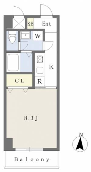 Ｍａｙｆａｉｒ　ＭＡＴＳＵＹＡＭＡＳＨＩＥＫＩ　ｓｑｕａｒｅ 207の間取り画像