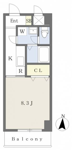 Ｍａｙｆａｉｒ　ＭＡＴＳＵＹＡＭＡＳＨＩＥＫＩ　ｓｑｕａｒｅ 406の間取り画像