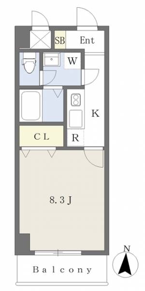 Ｍａｙｆａｉｒ　ＭＡＴＳＵＹＡＭＡＳＨＩＥＫＩ　ｓｑｕａｒｅ 505の間取り画像