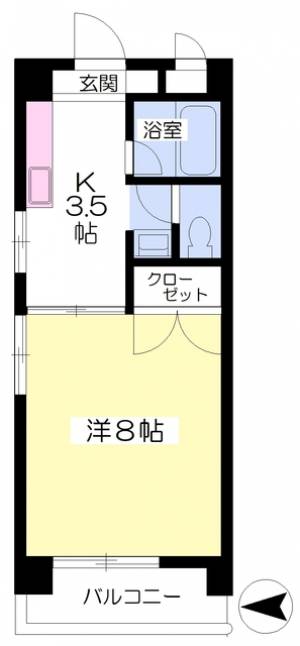 あかつきマンション 301の間取り画像