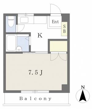 グリーンフォレスト坂の上 202の間取り画像