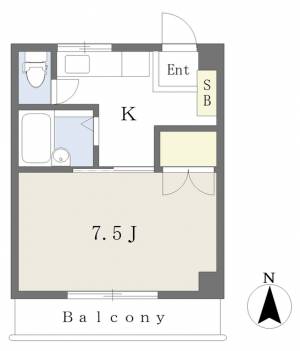 グリーンフォレスト坂の上 302の間取り画像