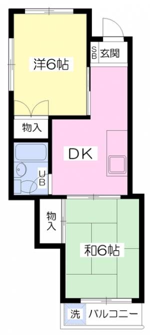 中塚マンション 203の間取り画像