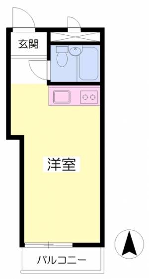 コーポ亀岡 301の間取り画像