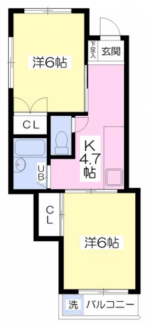 中塚マンション 103の間取り画像