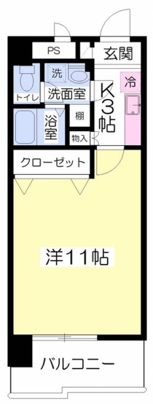 グリーンハイツ柳井町 203の間取り画像