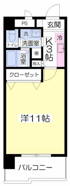 グリーンハイツ柳井町 203の間取り画像