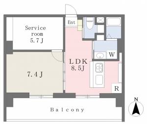 ＬａＣａｓａタイケンⅥ 401の間取り画像