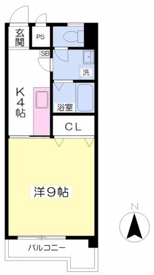 アリストグランキューブ 405の間取り画像