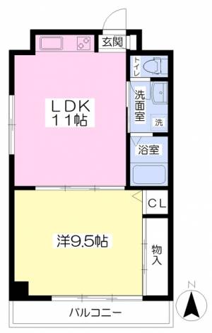 ロイヤルビラ歩行町 601の間取り画像