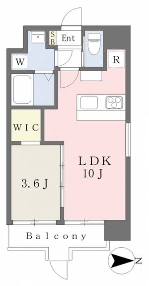 ベルソーレ河原町 102の間取り画像