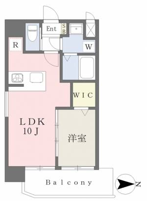 ベルソーレ河原町 301の間取り画像