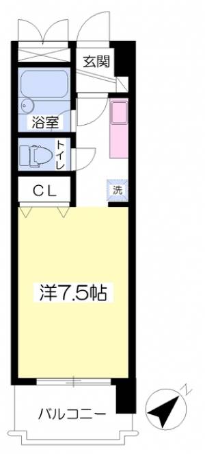 ステラハイツ湯渡 302の間取り画像