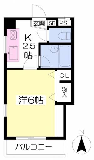 エステート東野 403の間取り画像