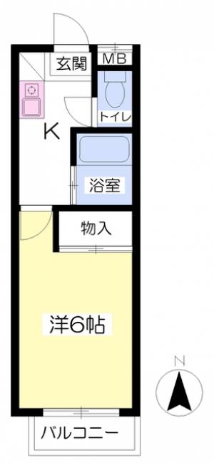 とまとⅡ 205の間取り画像