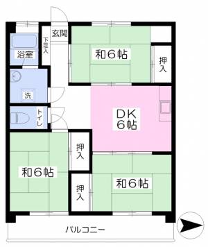 山本マンション 403の間取り画像