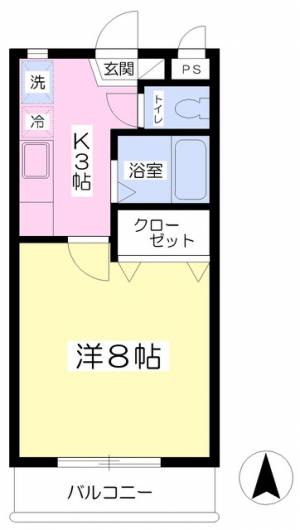 コスモス館 102の間取り画像