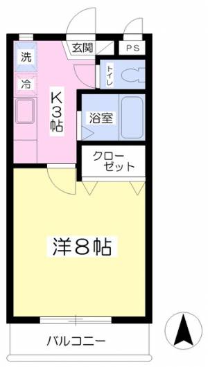 コスモス館 202の間取り画像