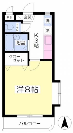 コスモス館 203の間取り画像