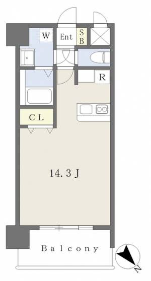 シルキーヴェール小坂 903の間取り画像