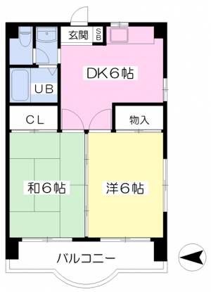 マンションさち 305の間取り画像