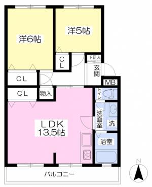 アイリッシュコート正円寺 202の間取り画像