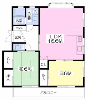 平成マンション 201の間取り画像