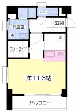 南持田ハイツ 402の間取り画像