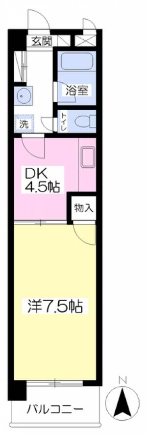 ローズシティ 405の間取り画像