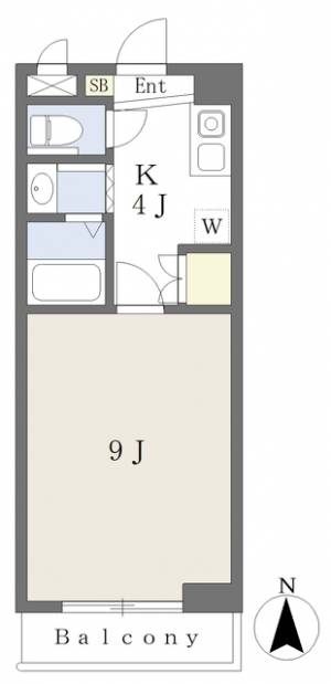 青娥桑原館 403の間取り画像