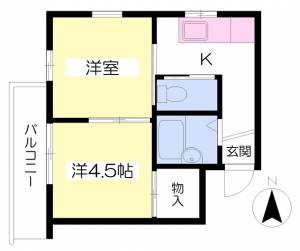 日商ハイツ 305の間取り画像